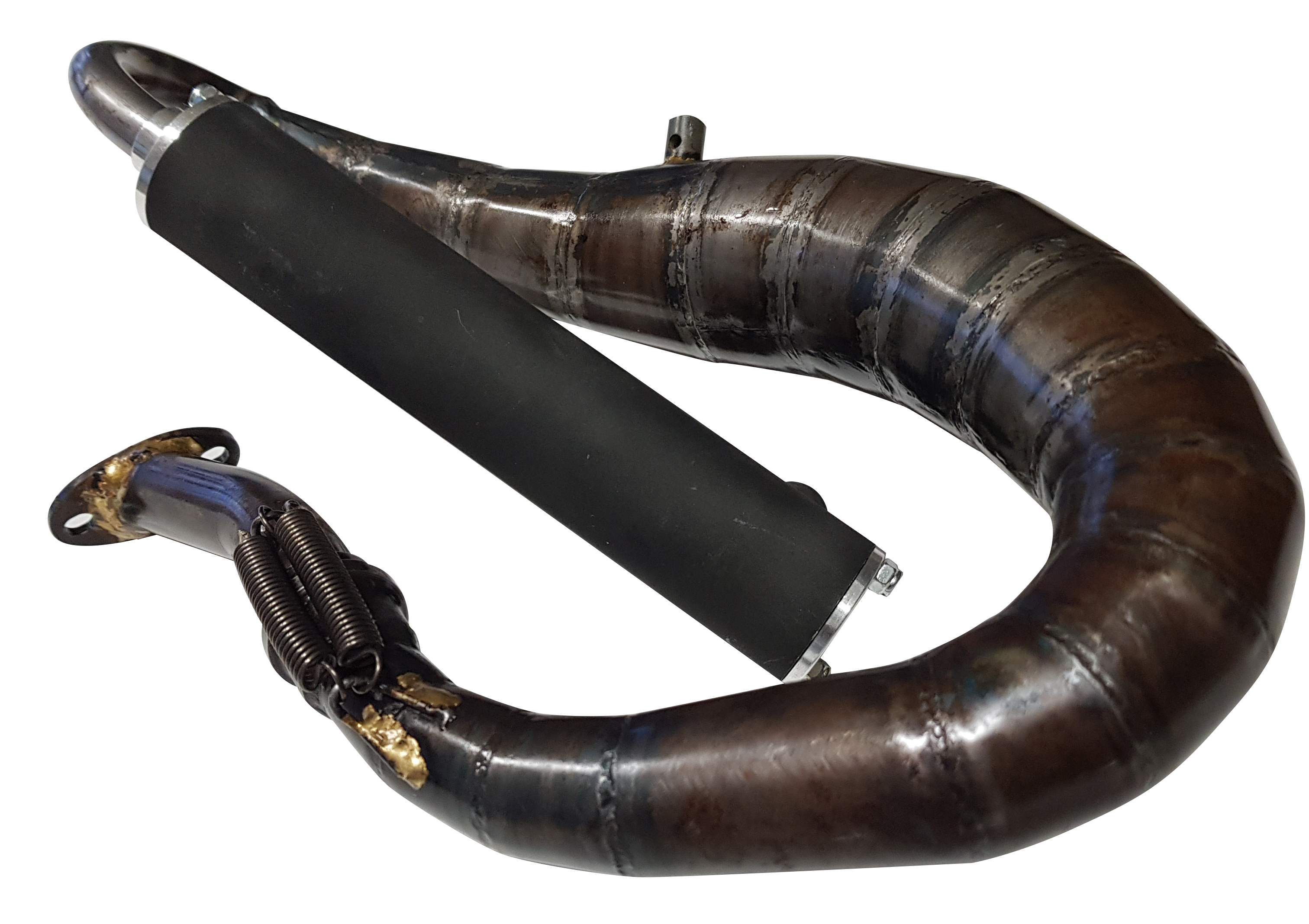 MUFFLER MOD. BX01 COMPLETE SET WITH MANIFOLD AND SILENCER